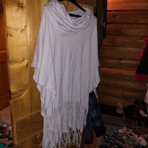 Grey poncho
